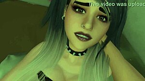 POV Sex With Goth Chick At Party Screams Excitement!