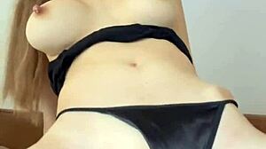 lactating milf sprays milk during dildo orgasm