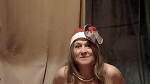 Female slave does self-session striptease with caresses and magic wand 😈