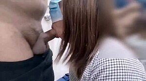 Risky Filipina Sucks and Fucks in Public Room!