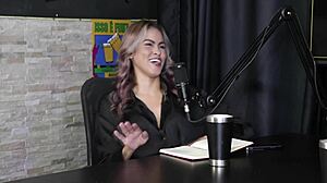 Vicky's Bisexual Group Sex in Sheer Red Costume