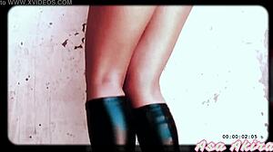 Asa Akira teases with nasty moves in slutty dance compilation