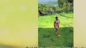 Horny milf gives delicious outdoor blowjob in cowgirl