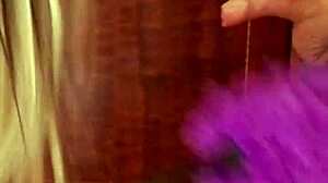 good maid candie cross kneels to polish cock like a pro