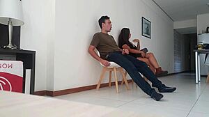 Hospital Patient Receives Oral Care Outdoors