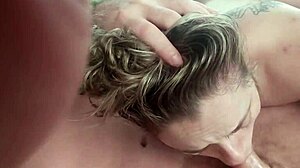 My stepsister lets me fuck her face until i cum on it