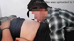 MILF girl licks belly button during amateur session