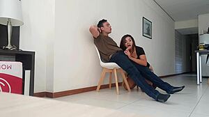 Hospital Patient Receives Oral Care Outdoors