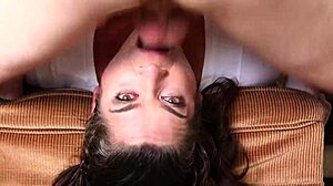 taboo throat fuck with deep gagging and cum swallow action today