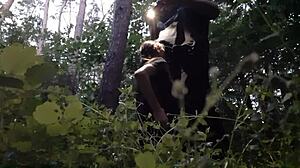 I fuck my stepsister in the mouth in the woods so her boyfriend doesnt catch us