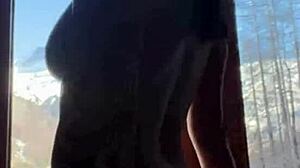 masturbating to neighbor's cock while husband is away