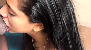 Latina Babe Gives Sloppy Blowjob To Big Black Cock