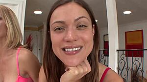 Brenda james and alyssa reece lick pussies and finger each other in lesbian teen 18+ videos