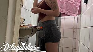 I Drilled My Tattooed Co-Worker Hard in Bathroom, Savoring Every Inch