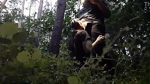 I fuck my stepsister in the mouth in the woods so her boyfriend doesnt catch us