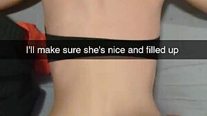 cheating girlfriend gets breed by huge cock on snapchat