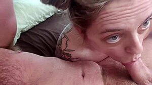 My stepsister lets me fuck her face until i cum on it