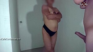 Neighbor agrees to intense anal sex recording