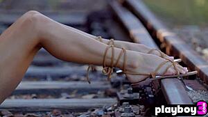 Slim Brunette Gloria Sol Strips for Outdoor Hot Display