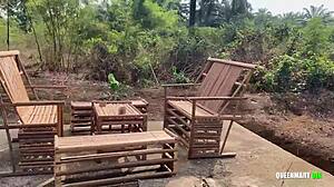 ex girlfriend fucks me outdoor on wedding day