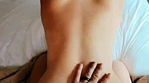 famous hotwife and husband in homemade sex tape with riding and blowjob