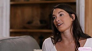 Ebony Babe Chats with BFF and Roommate in Dorm