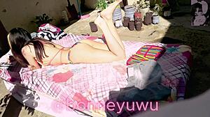 Bonneyuwu Shows Cute Feet In Bed