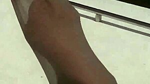 we love sucking stocking covered toes in our bdsm fetish session