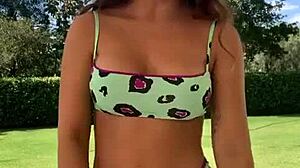 Hot Argentinian Teen's Pussy Pops Out Excitedly