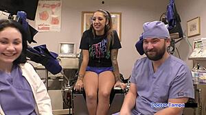 Dr Tampa Boldly Spreads Stefania Mafra's Ass In Intern Session