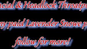 hot white girl gets cum facial with pigtail headlock