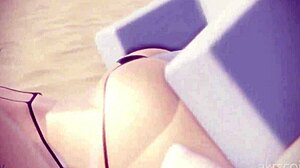 Intriguing beach sex in roblox world