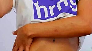 I got hairless tight small 18+ tits latina shaved pussy panties tits wet brunette masturbating on phone for boyfriend