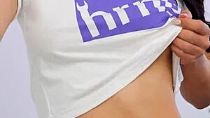 I got hairless tight small 18+ tits latina shaved pussy panties tits wet brunette masturbating on phone for boyfriend