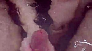 Bath Handjob Leads To Underwater Cumshot