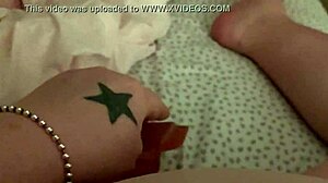 Watch the bbw wife toy her pussy for husband!