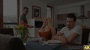 Daddy4k Bimbo Challenges Daddy in Fun Game