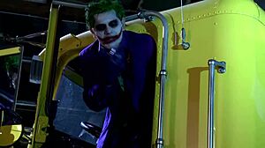 Big boob superheroines seduce horny heroes in group scene.