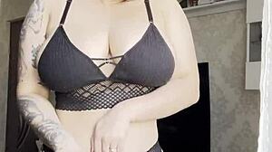 Hot Blonde In Lingerie Touches Herself