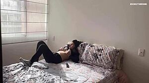 stepmother touches herself, i touch her wet pussy