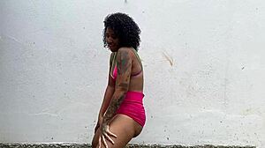 Naughty Girl Shows Off Publicly Guiding Jerk Off To Cum Inside