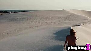 medium tits brunette miluniel louis posed naked outdoor and sexy bubble butt babe liked it