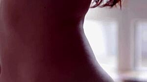 Skinny Brunette Czech Teen Elilith Noir Undresses To Reveal Nipple Piercings