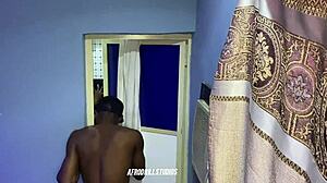 Gateman Roughly Fucks House Girl In Doggystyle Creampie.