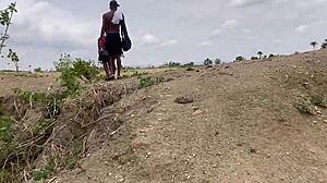 Forest fuck with big tits bbw.