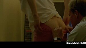 Alexandra Daddario naked and bound in True Detective! Insane bondage and sofa action!