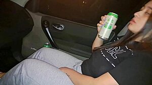 Big ass horny Latina fucks in public park