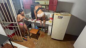 hidden cam catches my slutty wife getting horny