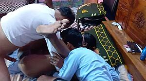 neighbors teen 18+ boys bang hot bikini village girl! 😈