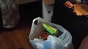 My Stepmom Pretends Not To Look At The Big Black Cock Flashing